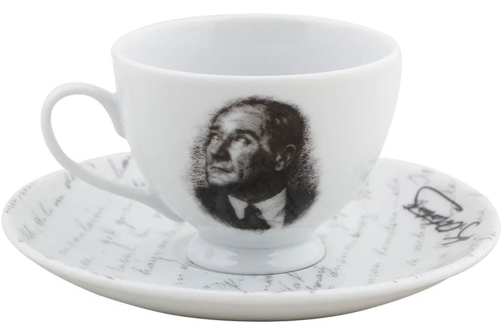 ATATÜRK Mokkatasse & Untersetzer Set 2-tlg. 90 ml