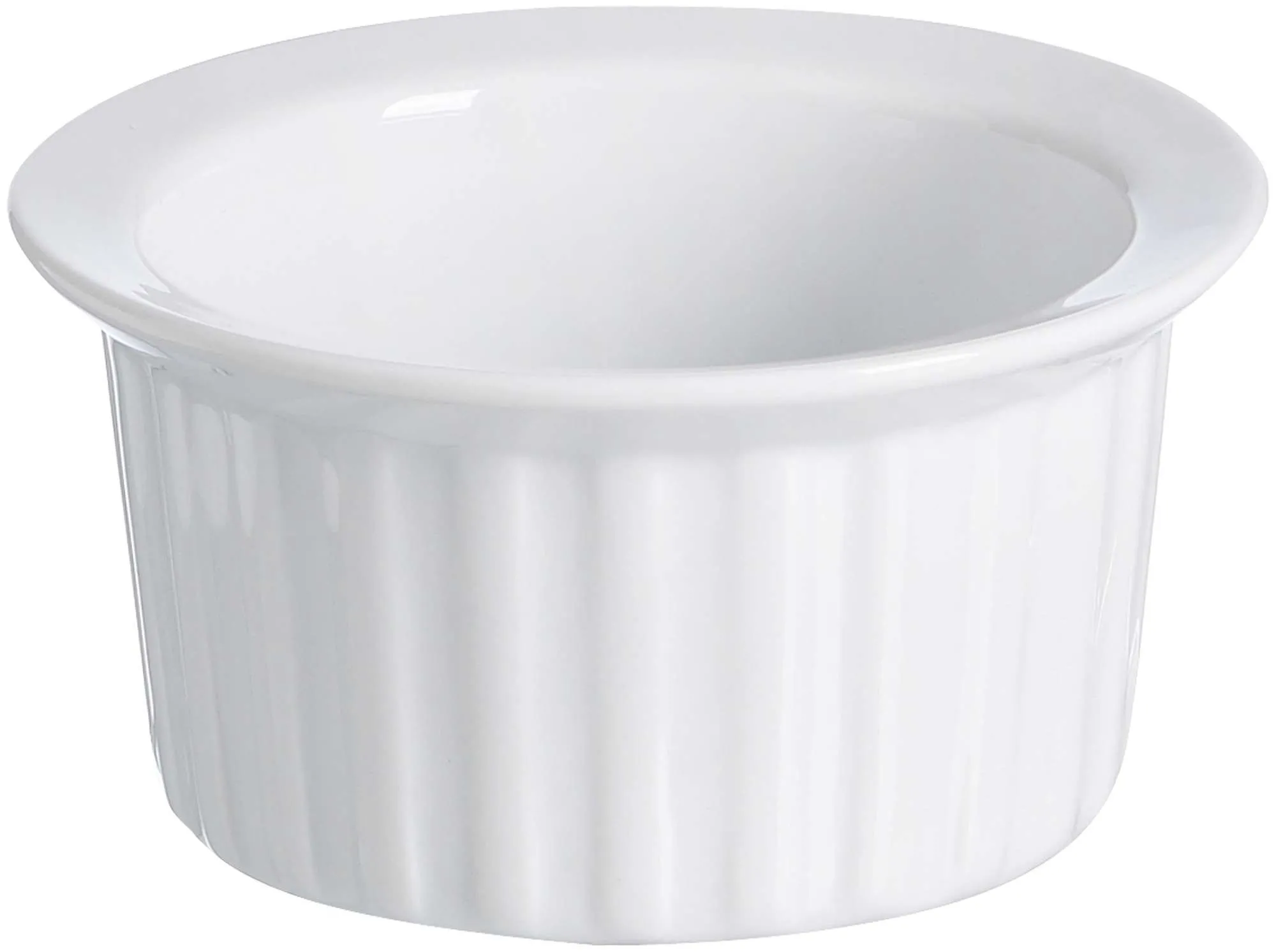 Auflaufform rund 10cm Bianco