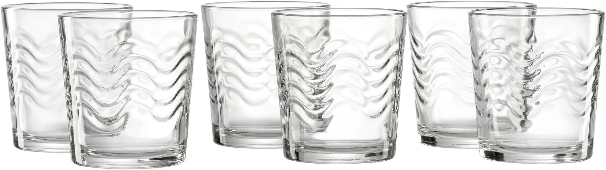Whiskybecher 250ml 6er Set Wave