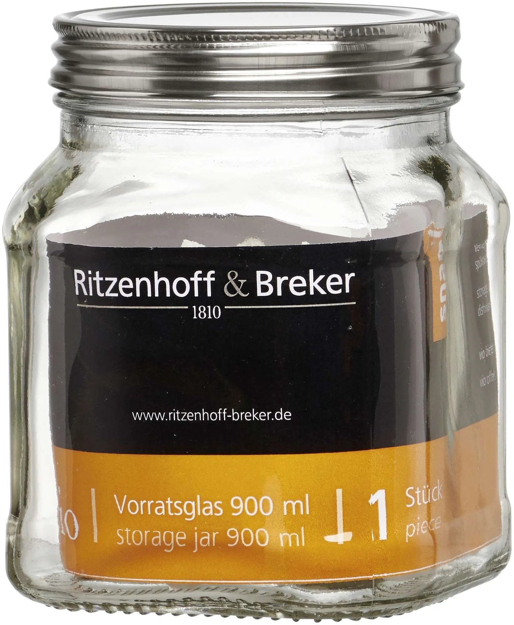 Vorratsglas 900ml eckig Vio