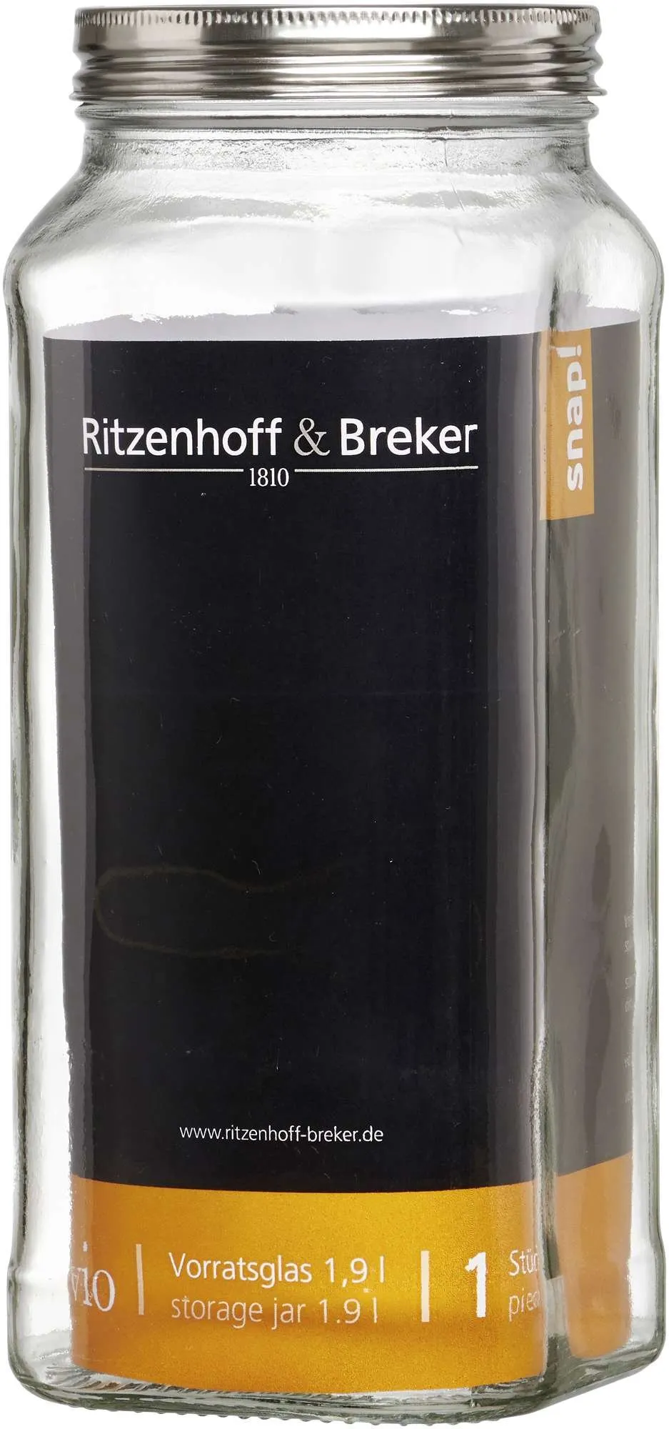 Vorratsglas 1900ml eckig Vio