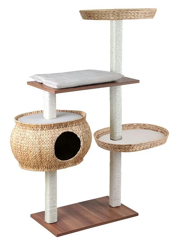 Kletterbaum Cosy, Walnussdekor