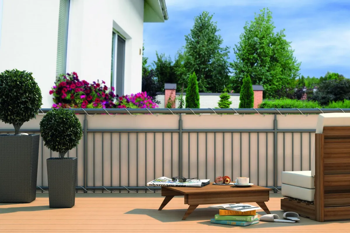 Balkonsichtschutz creme