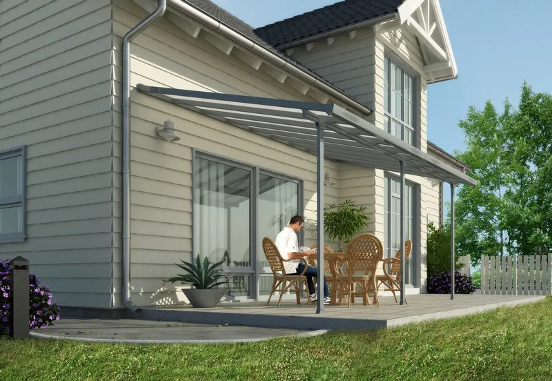 Terrassenüberdachung "FERIA" 3 x 5.4 grau