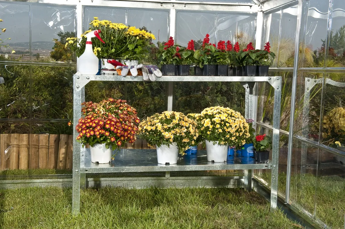 Gewächshaus-Tisch aus Stahl