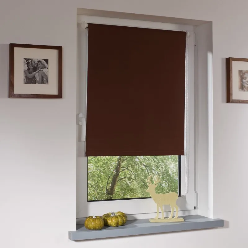 Bella Casa Klemmfix-Rollo Verdunkelung, ca. 150 x 45 cm, braun