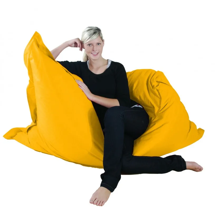 Outdoorfähiger Riesensitzsack ca. 140 x 180 cm, Farbe gelb