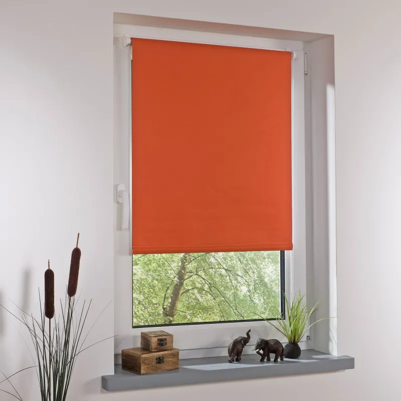 Bella Casa Klemmfix-Rollo, ca.150x45cm, Terracotta