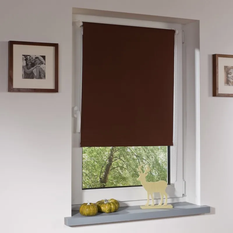 Bella Casa Klemmfix-Rollo, ca.150x120cm, Braun