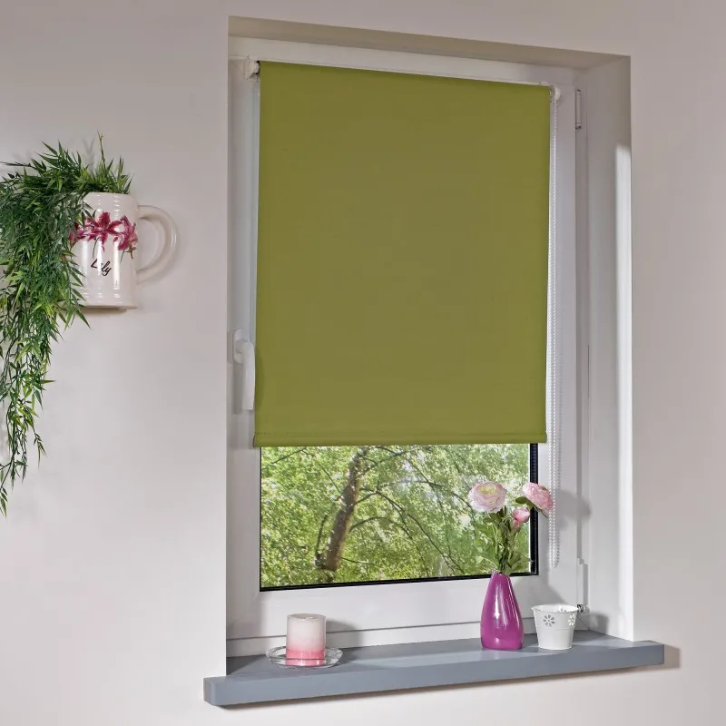 Bella Casa Klemmfix-Rollo, ca.150x120cm, Grün