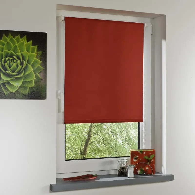 Bella Casa Klemmfix-Rollo, ca.150x45cm, Rot