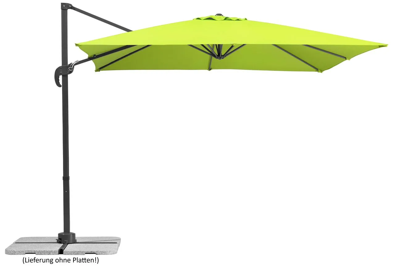 Schneider Ampelschirm RHODOS JUNIOR ca. 270 x 270 cm, apfelgrün
