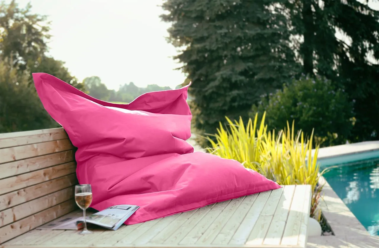 Outdoorfähiger Riesensitzsack ca. 140 x 180 cm, Farbe pink