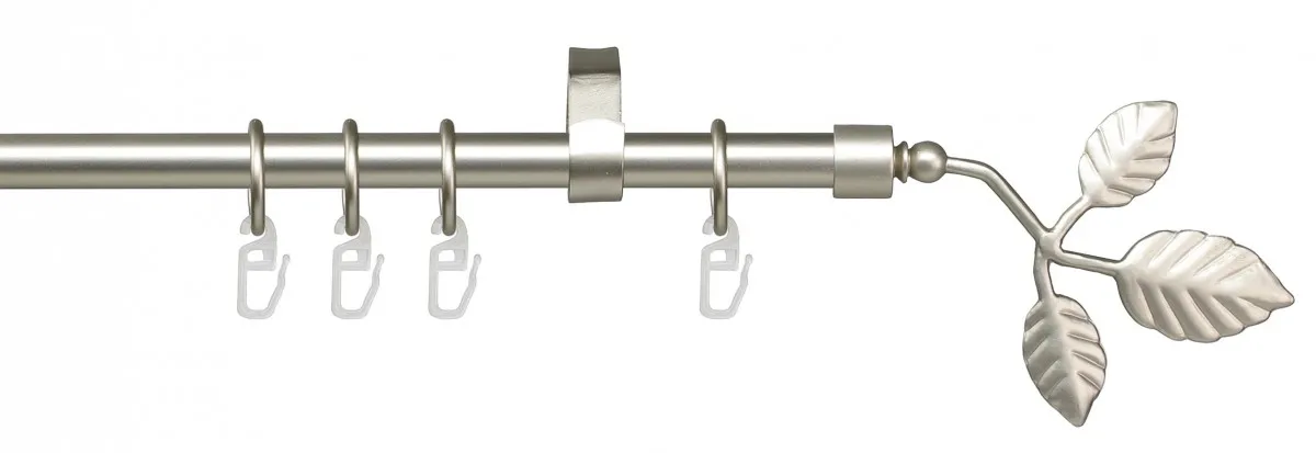 Stilgarnitur Blatt 16 mm Ø, 200 cm, chrom-matt