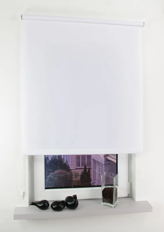 Bella Casa Seitenzugrollo Easy, weiß, 180 x 62 cm