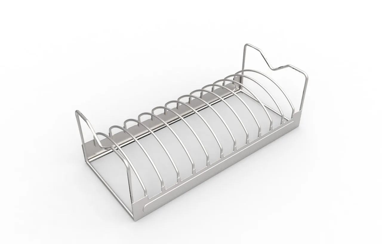 Rippchen-Halter und Bratenkorb