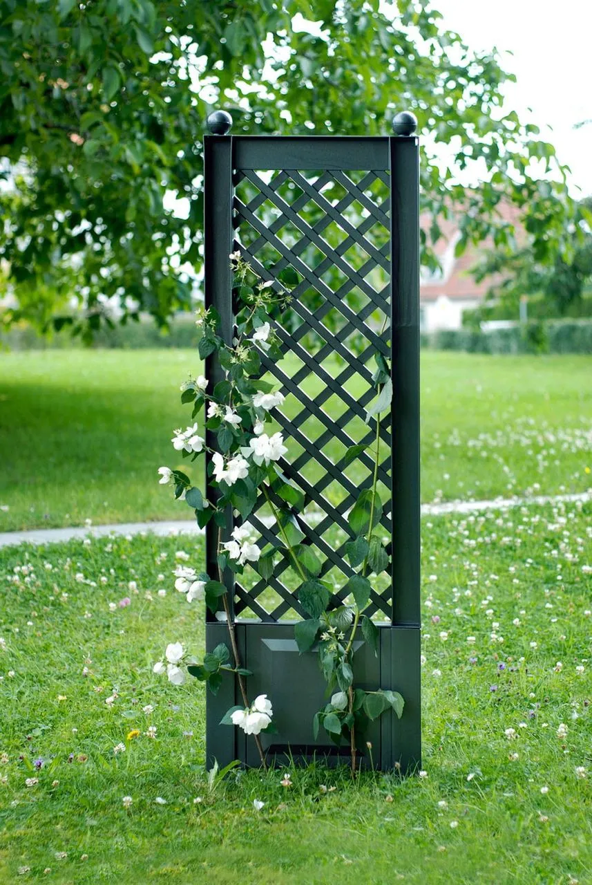 KHW Spalier 43 cm mit zwei Erdspießen, grün