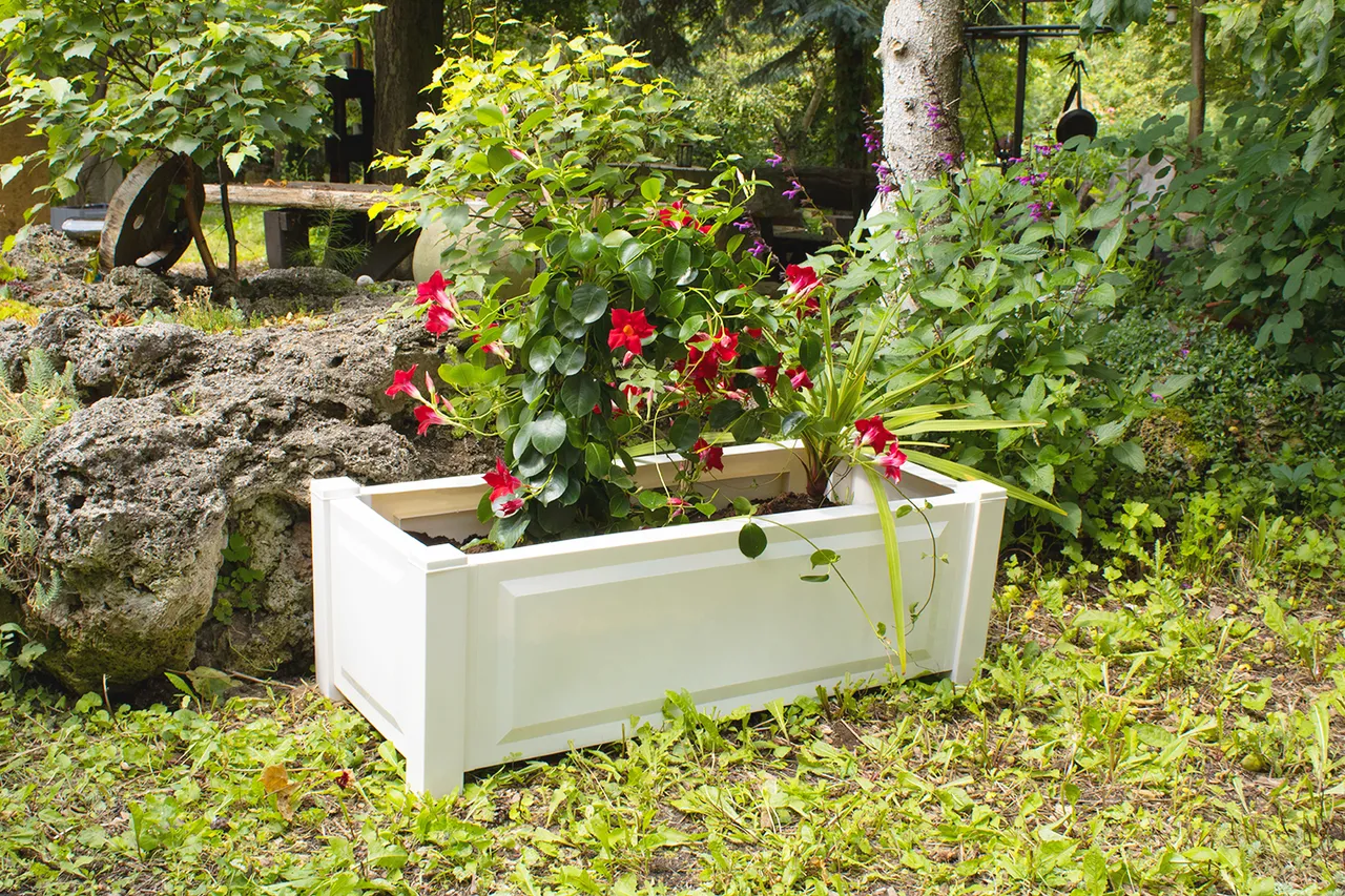 KHW Pflanzkasten rechteckig, weiß