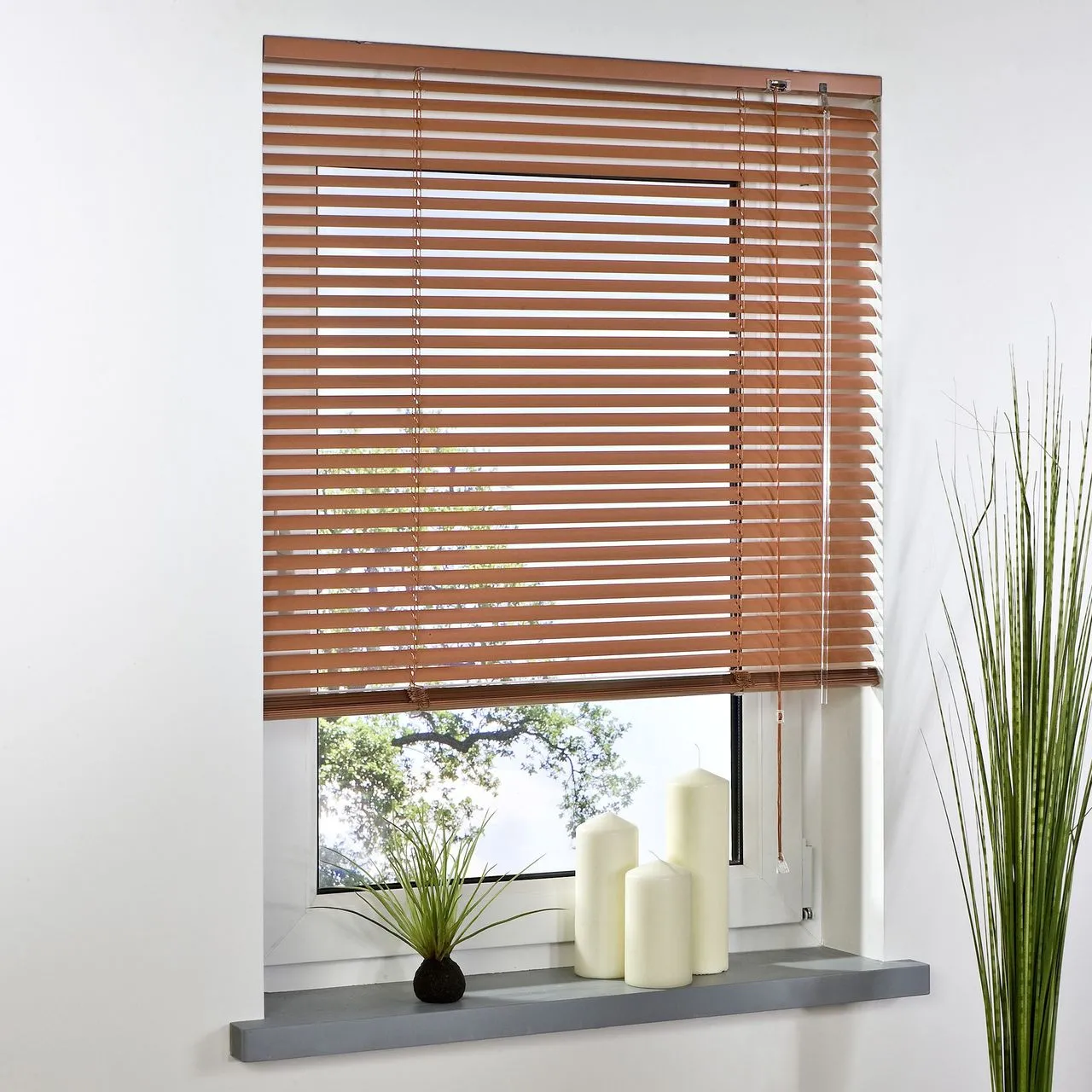 Aluminium-Jalousie, terracotta, 160 x 120 cm