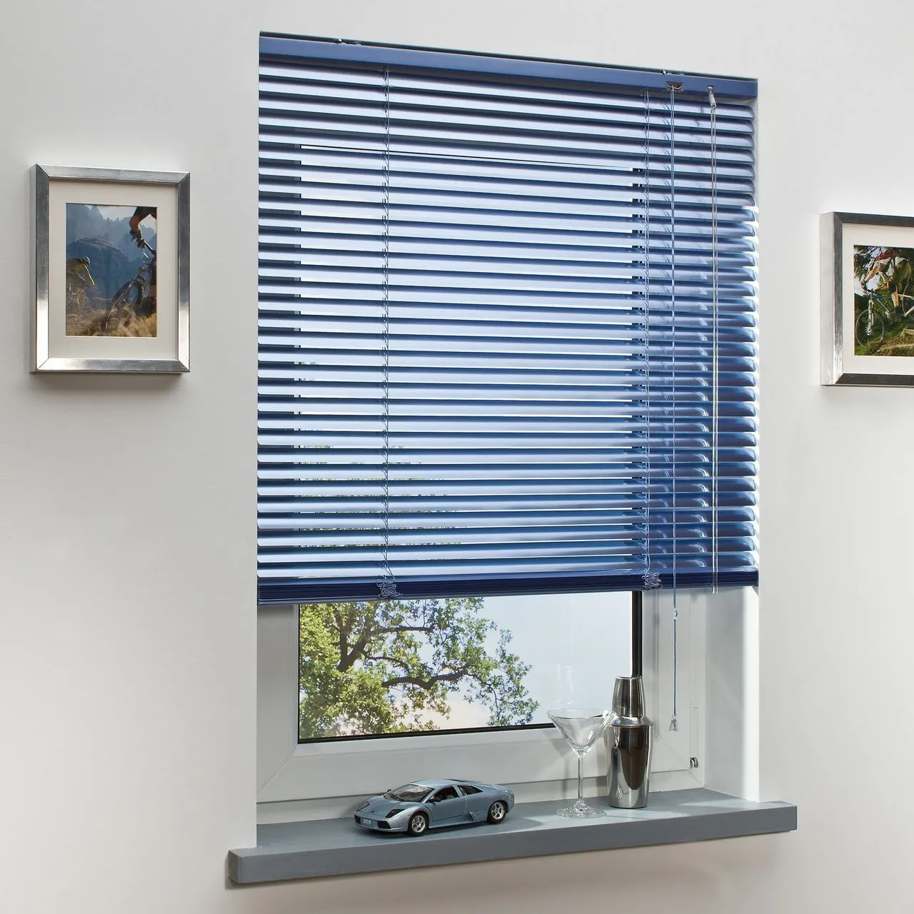 Aluminium-Jalousie, sky, 160 x 80 cm