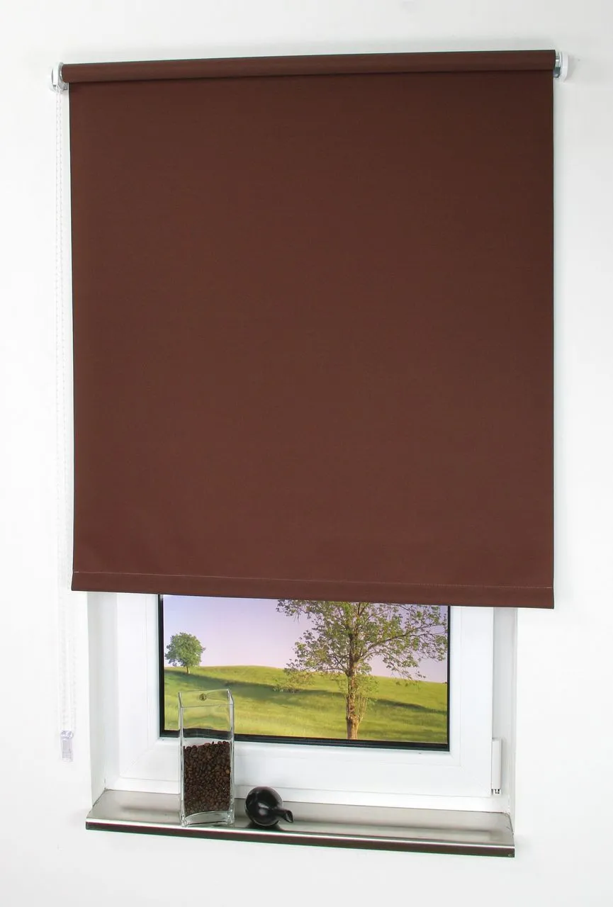 Seitenzugrollo, Kettenzugrollo, 240 x 102 cm, cappuccino