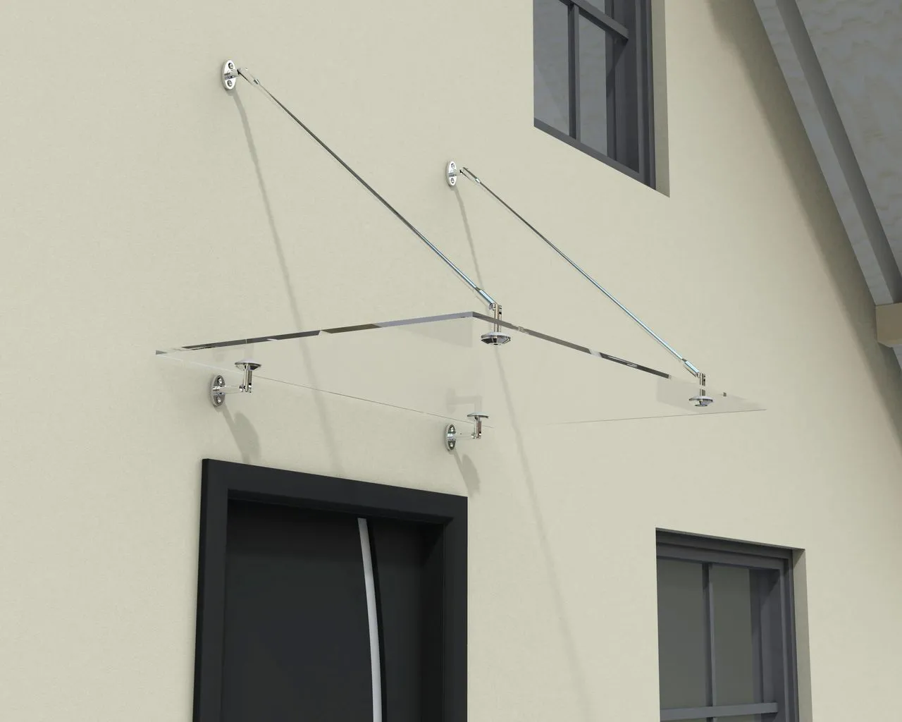 Türvordach Taurus 1400 Silber klar