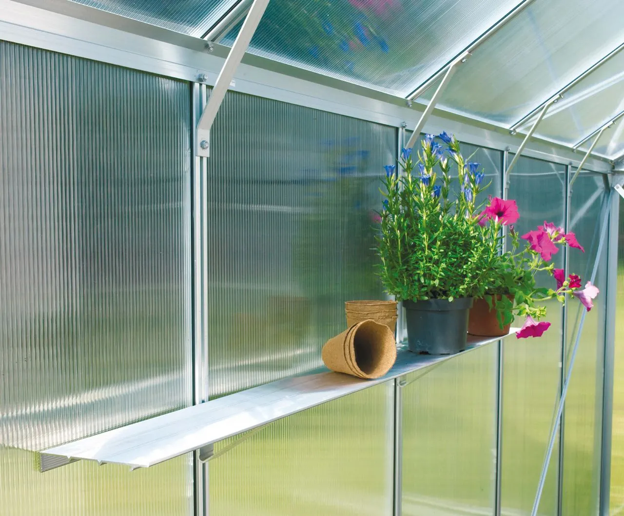 Alu-Wandregal, 122x15cm