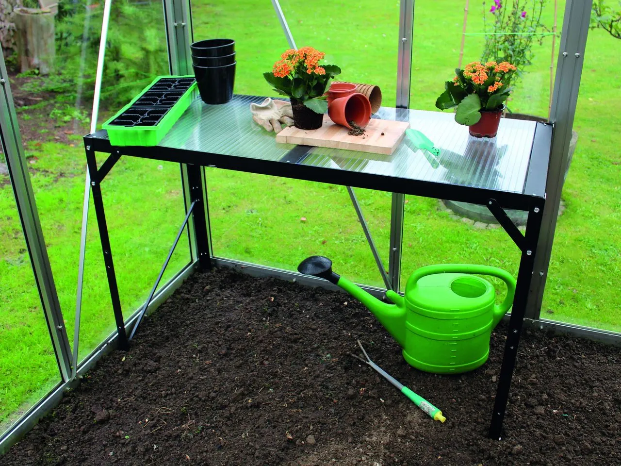 Alutisch, 1 Ablage, HKP, schwarz