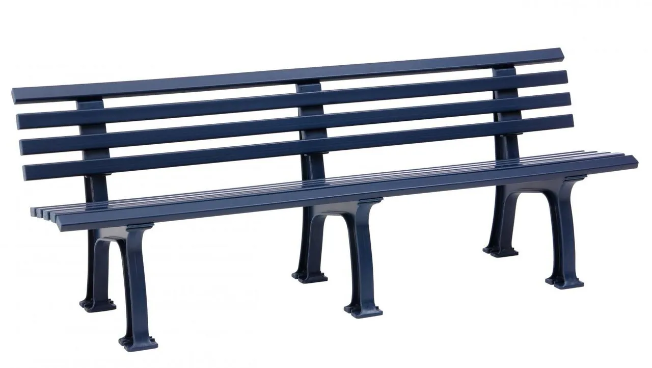 Gartenbank Juist stahlblau