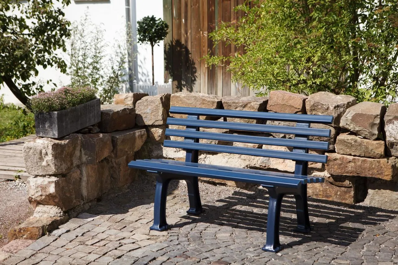 Gartenbank Ibiza stahlblau
