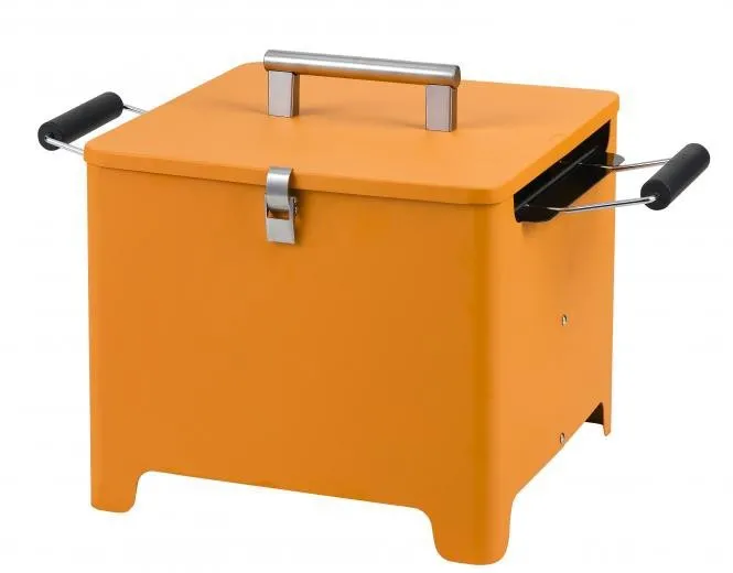 Chill&Grill Holzkohlengrill "Cube" orange