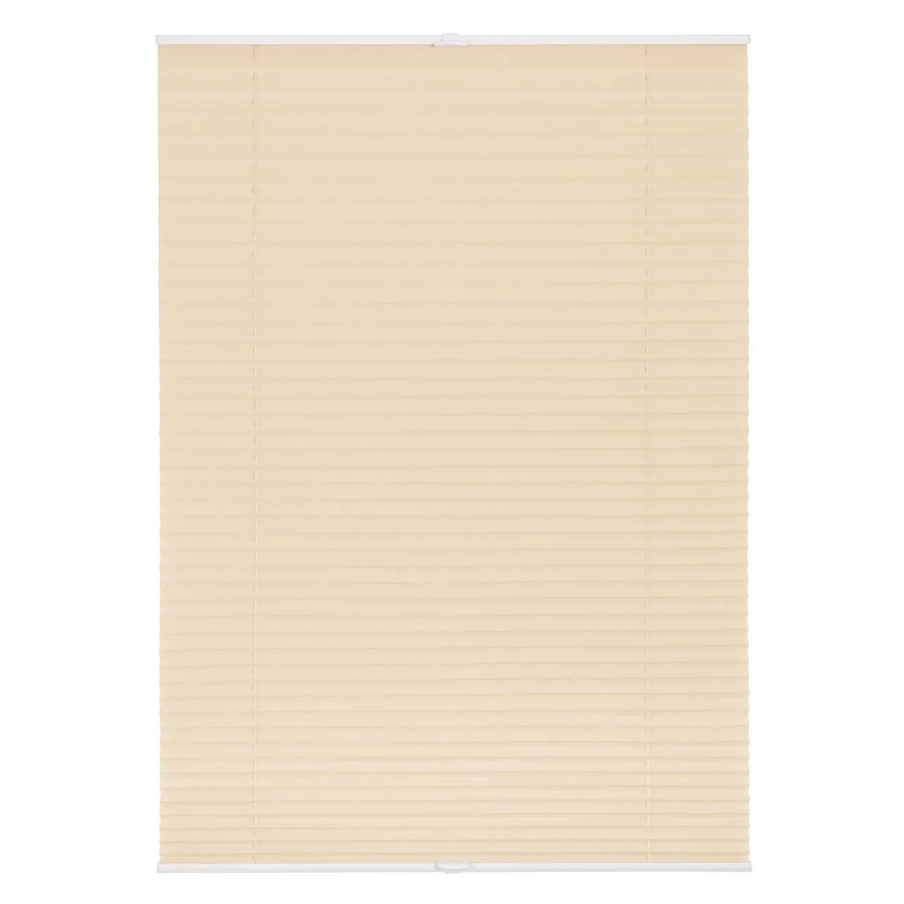 Plissee Klemmfix, ohne Bohren, verspannt - Creme, 100 cm x 130 cm (B x L)