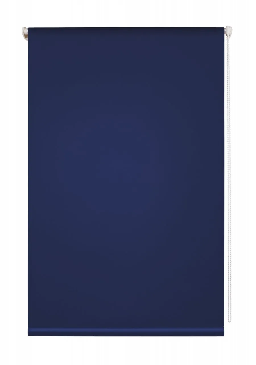 Thermo-Rollo Klemmfix, ohne Bohren, Verdunkelung - Blau, 45 cm x 150 cm (B x L)