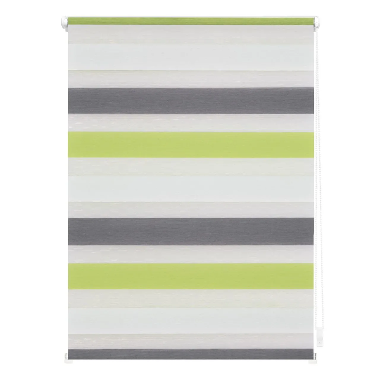 Duo-Rollo Klemmfix, ohne Bohren, Bunt - Grün - Grau - Anthrazit, 60 x 150 cm (B x L)