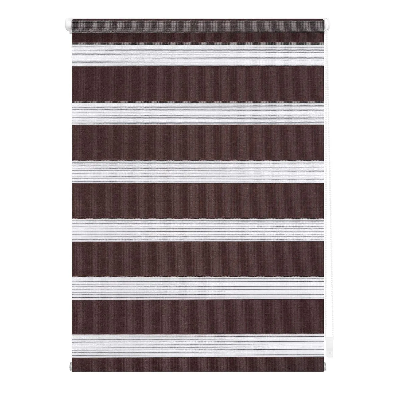 Duo-Rollo Klemmfix, ohne Bohren - Dunkelbraun, 90 cm x 220 cm (B x L)