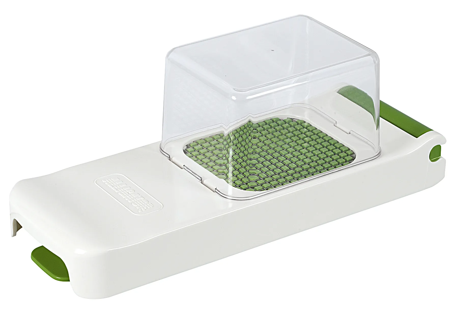 Zwiebelschneider Alligator - das Original Kunststoff / Edelstahl rostfrei, mit