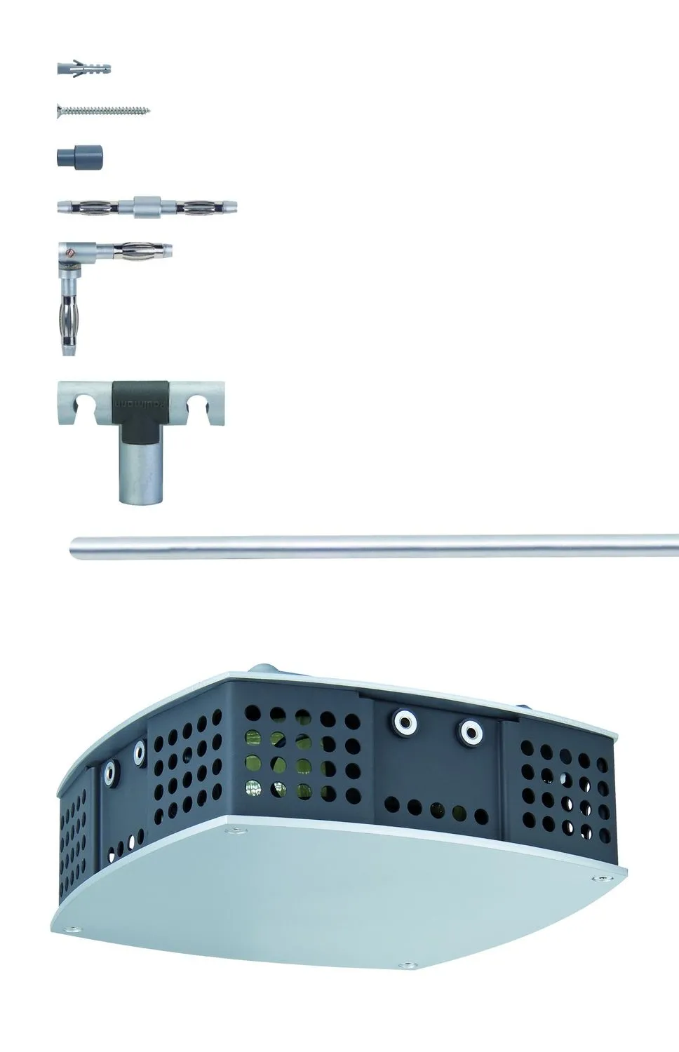 Paulmann Schienensystem L&E Spice Basissystem 300 Chrom matt 230/12V 300VA Metall