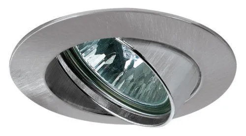 Premium EBL schwenkbar max. 50W 12V GU5,3 51mm Eisen gebürstet/Alu Zink