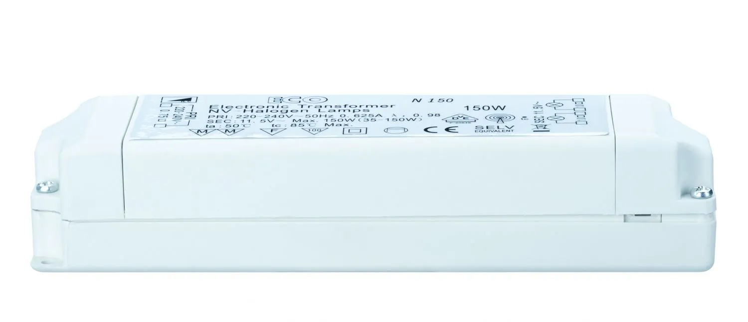 TIP ECO VDE Elektroniktrafo 35-150W 230/12V 150VA Weiß