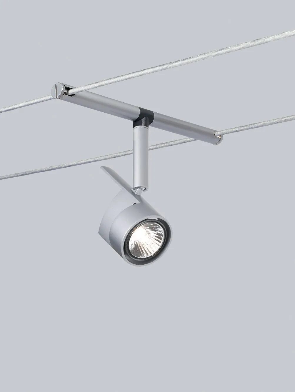 10x  Paulmann Spot MiniPower 35W GU4 Chrom matt für Light&Easy Seilsystem