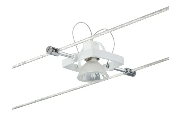 Paulmann Wire System Light&Easy Spot Mac II 1x35W GU5,3 Weiß 12V Metall