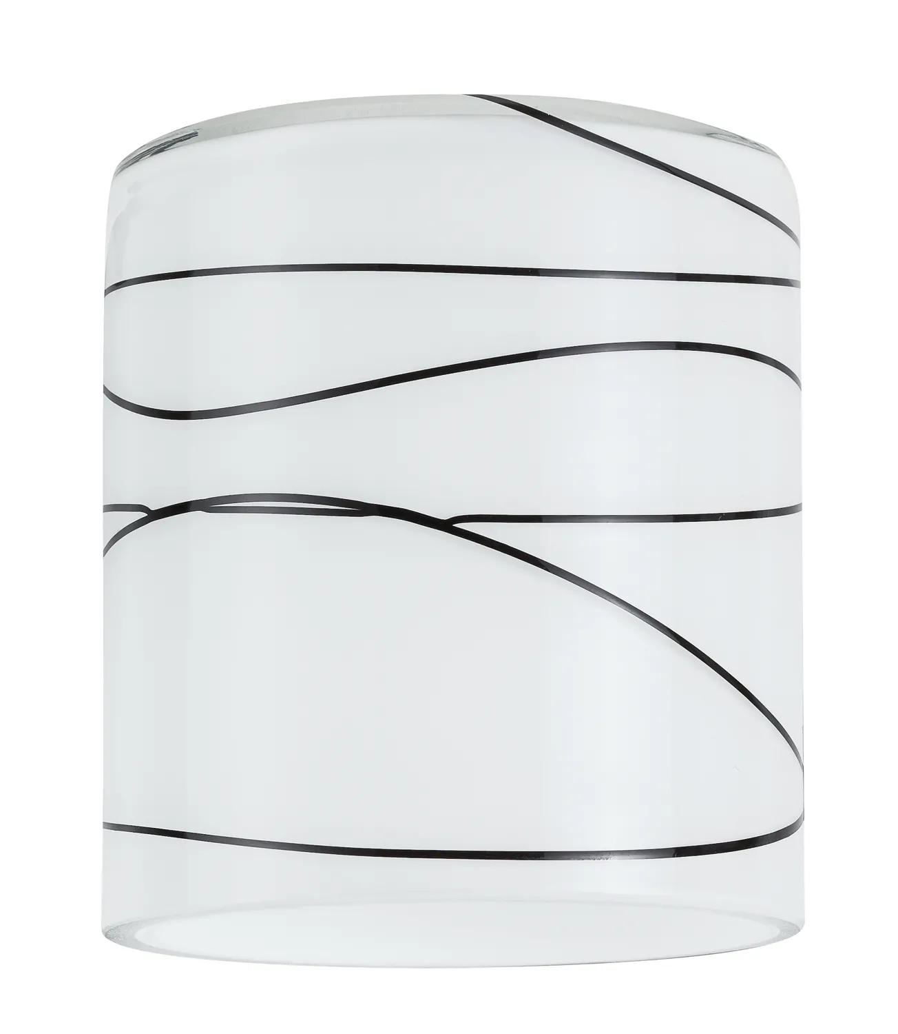 Paulmann DecoSystems Lampenschirm Zyli max.50W Glas Weiß/Schwarz