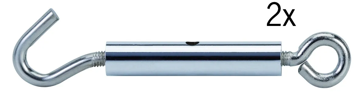 Paulmann Wire System Light&Easy Seilspanner 1 Paar Chrom Metall