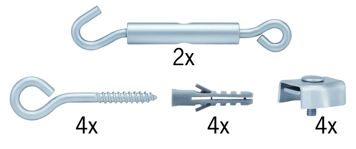 Paulmann Wire System Light&Easy Spann-Montageset Chrom matt Metall
