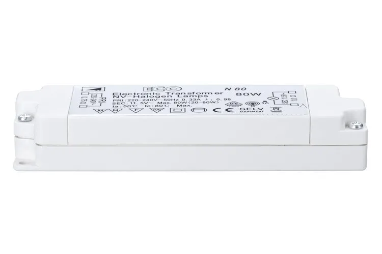 ECO Elektroniktrafo max.20-80W 80VA Weiß Halogen-Trafo