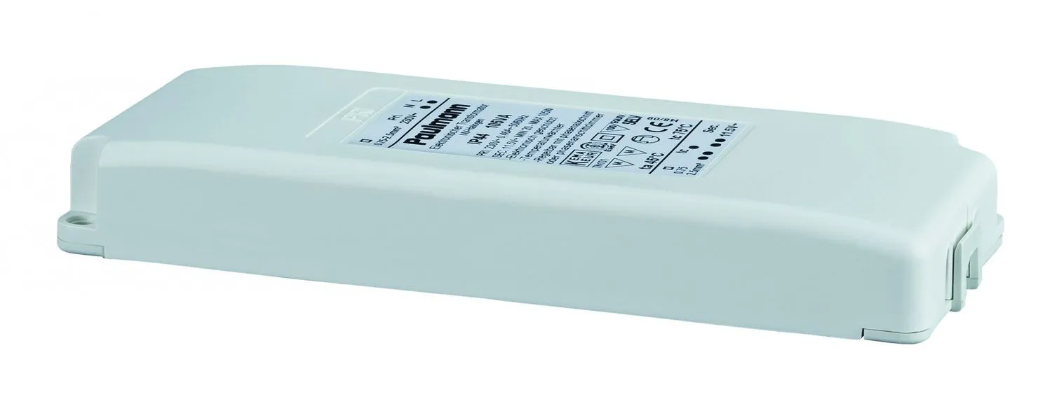 Paulmann VDE Elektroniktrafo IP44 20-105W 230/12V 105VA Weiß