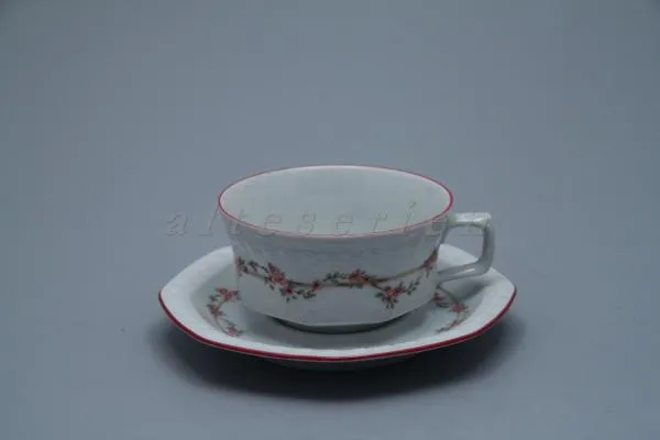 Teetasse mit Untere klein Ostfriesenmodell - Seltmann Weiden Andrea rosa Ranke 27978