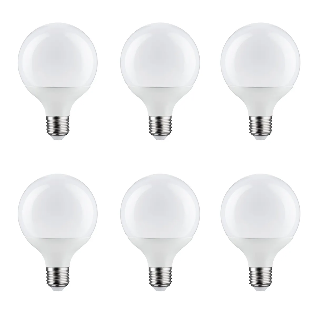 6 x Pack Paulmann LED Globe Leuchtmittel Warmweiß 2700K 10W = 75W E27 230V 1055 Lumen