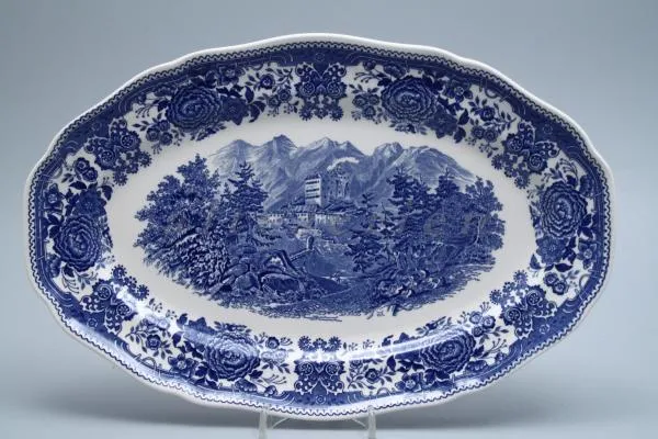 Fleischplatte groß - Villeroy & Boch Burgenland blau