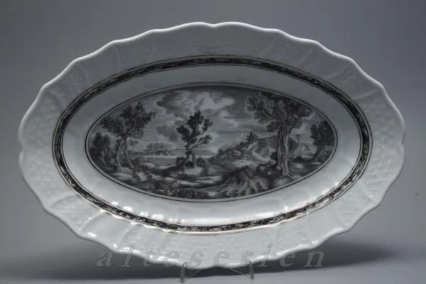 mittelgroße Fleischplatte - Hutschenreuther Dresden Campagna 9768